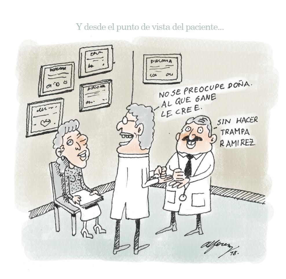 An María Mesa explica las particularidades del criterio médico, con ilustraciones de Saga Uno