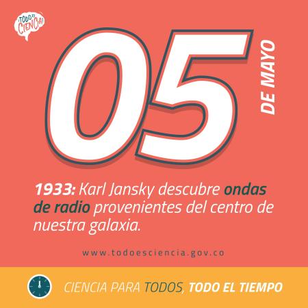 05 de mayo: Ondas de Radio del centro de la galaxia