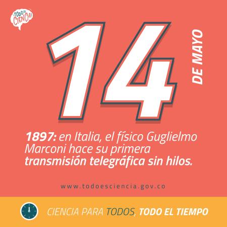 14 de Mayo de 1897: primera transmisión telegráfica sin hilos