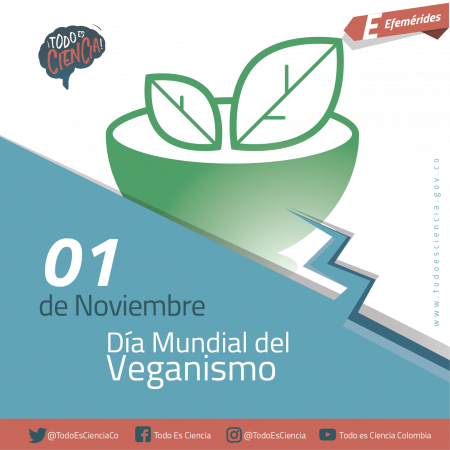 Efemerides: 01 de noviembre día mundial del Veganismo