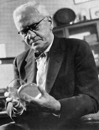 Sir Alexander Fleming, quien descubrió la penicilina, el primer antibiótico