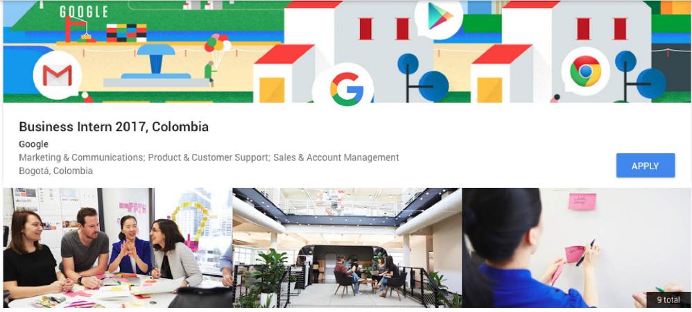 Pasantías Google Colombia 2017